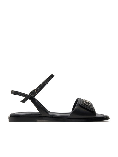Сандали Calvin Klein Flat Sandal Relock Lth HW0HW01942 Черен