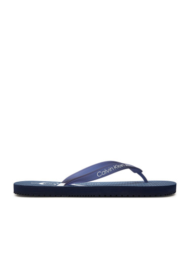 Джапанки Calvin Klein Jeans Beach Sandal Glossy YM0YM00952 Peacot/Dusk Blue 0G7