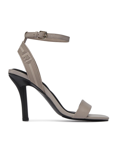 Сандали Tommy Hilfiger Sporty Leather High Heel Sandal FW0FW07795 Бежов