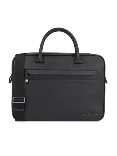 Чанта за лаптоп Tommy Hilfiger Th Modern Pu Computer Bag AM0AM12232 Черен