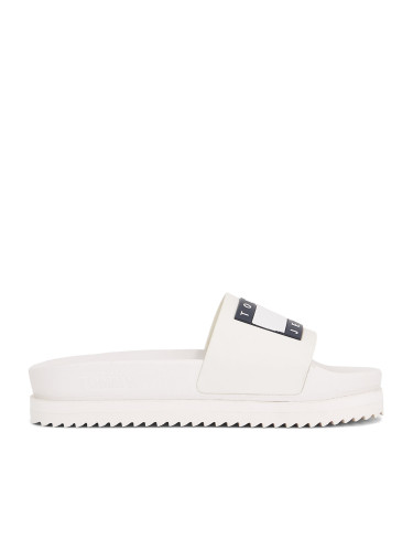 Чехли Tommy Jeans Tjw Elevated Flatform Slide EN0EN02451 Екрю