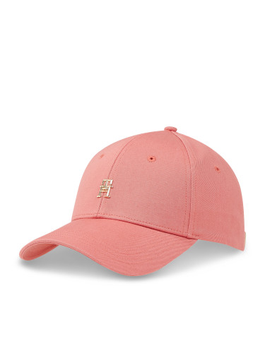Шапка с козирка Tommy Hilfiger Essential Chic Cap AW0AW15772 Teaberry Blossom TJ5