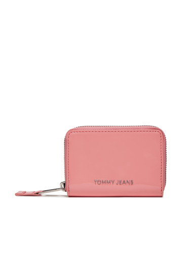 Малък дамски портфейл Tommy Jeans Tjw Ess Must Small Za Patent AW0AW15935 Розов