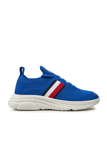 Сникърси Tommy Hilfiger Modern Runner Knit Stripes Ess FM0FM04798 Син