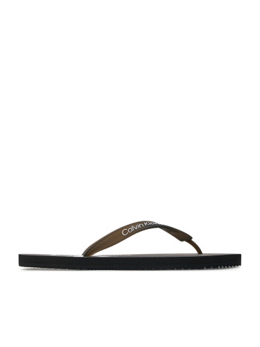 Джапанки Calvin Klein Jeans Beach Sandal Glossy YM0YM00952 Черен