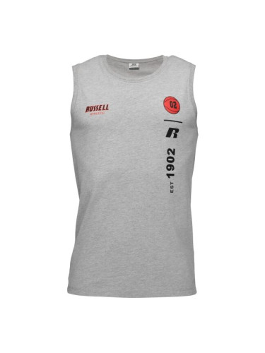 Russell Athletic BASKET Мъжка тениска, сиво, размер