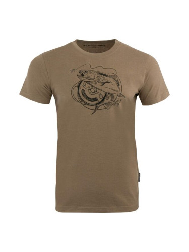 ALPINE PRO KOLAV Мъжка тениска, кафяво, размер