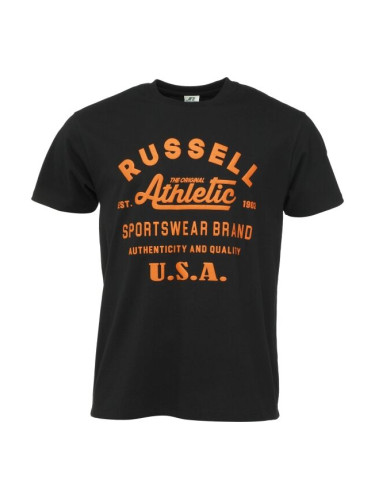 Russell Athletic T-SHIRT M Мъжка тениска, черно, размер