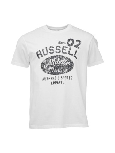 Russell Athletic T-SHIRT M Мъжка тениска, бяло, размер