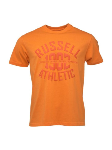 Russell Athletic T-SHIRT M Мъжка тениска, оранжево, размер