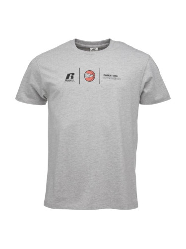 Russell Athletic MOTO Мъжка тениска, сиво, размер