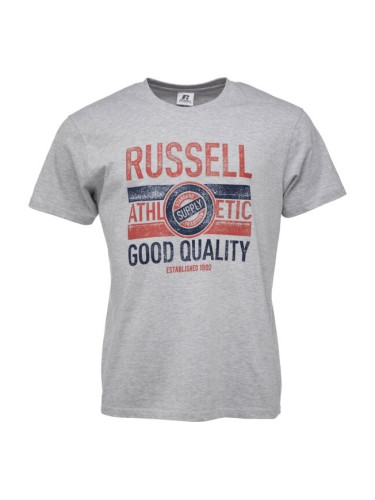 Russell Athletic GOOT Мъжка тениска, сиво, размер