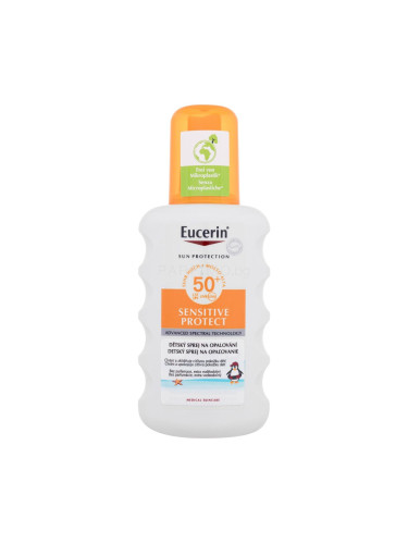 Eucerin Sun Kids Sensitive Protect Sun Spray SPF50+ Слънцезащитна козметика за тяло за деца 200 ml