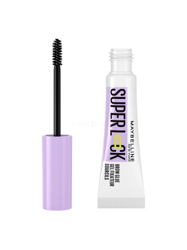 Maybelline Super Lock Brow Glue Гел и помада за вежди за жени 8 g Нюанс Clear