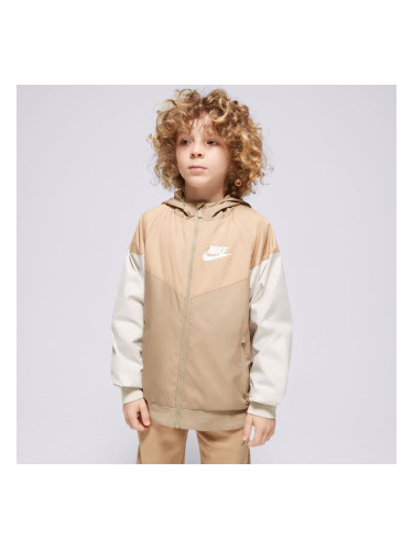Nike Яке Sportswear Windrunner Boy детски Дрехи Якета 850443-248 Бежов