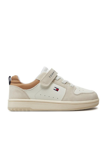 Tommy Hilfiger Сникърси Low Cut Lace-Up/Velcro Sneaker T1X9-33341-1269 S Бял