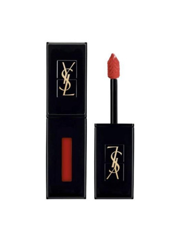 Yves Saint Laurent Rouge Pur Couture Vernis a Levres Creamy Lip Satin Orange Electro 406 Течно червило без опаковка