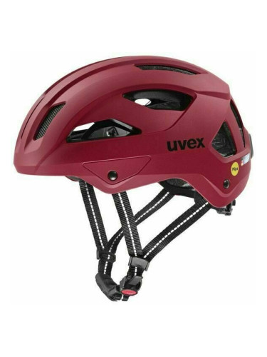 UVEX City Stride Mips Ruby Red Matt 53-56 Каска за велосипед