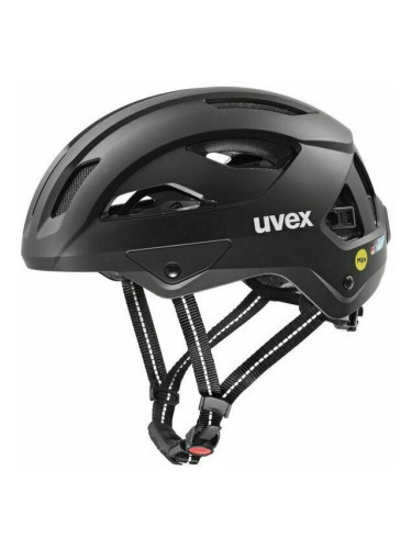 UVEX City Stride Mips Hiplok Black Matt 53-56 Каска за велосипед