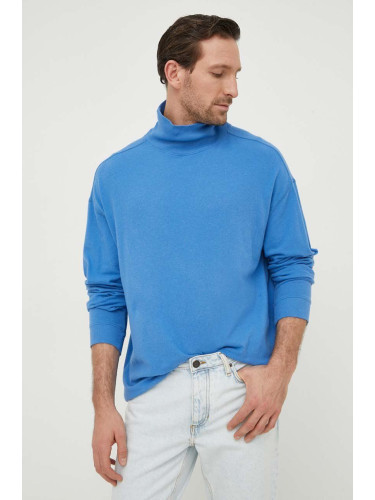 Пуловер American Vintage мъжки в синьо