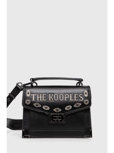 Кожена чанта The Kooples в черно AFSEMILYS89