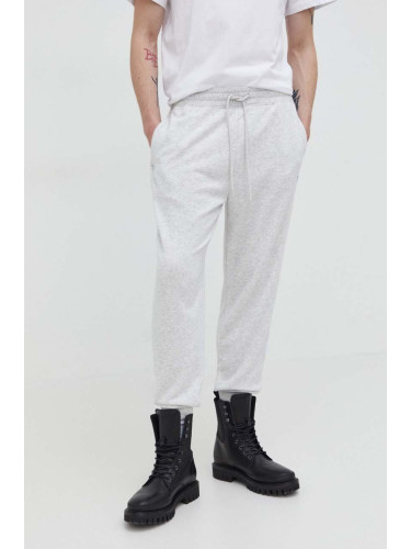 Спортен панталон Abercrombie & Fitch в сиво с меланжов десен