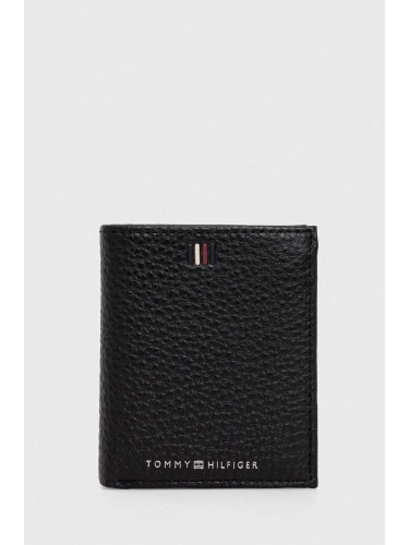 Кожен портфейл Tommy Hilfiger мъжки в черно AM0AM11851
