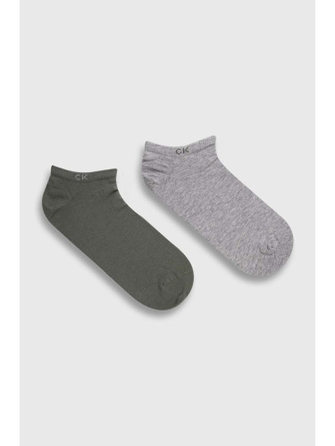 Чорапи Calvin Klein в сиво 701218707