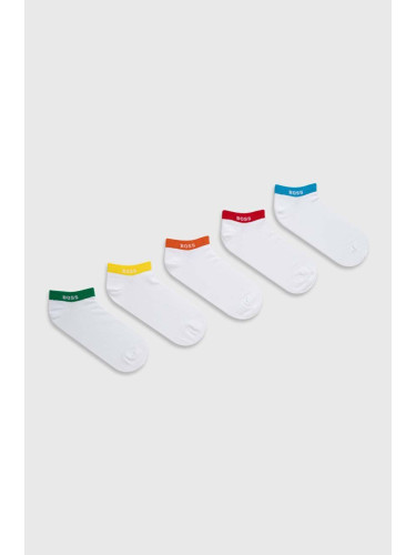 Чорапи BOSS (5 броя) в бяло 50473144