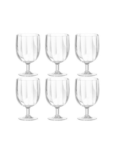Комплект чаши за вино J-Line Glass Plastic (6 броя)