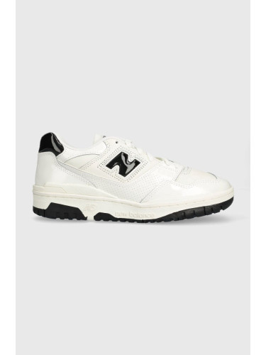 Кожени маратонки New Balance BB550YKF в бяло