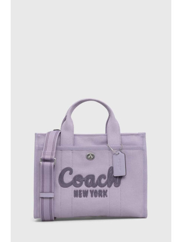 Чанта Coach в лилаво