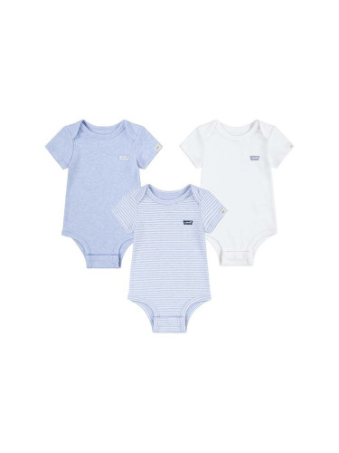 Бебешко боди от памук Levi's LVN 3PK BODYSUIT SET (3 броя)