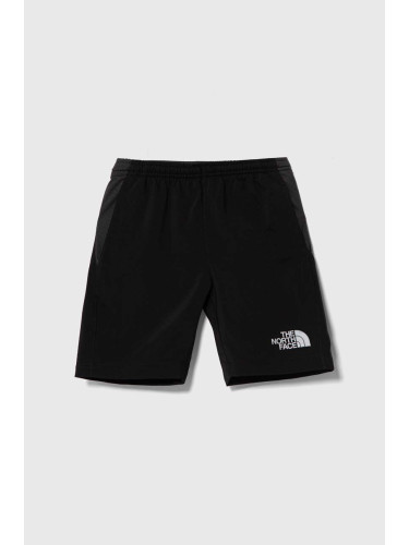 Детски къси панталони The North Face REACTOR SHORT в черно с регулируема талия