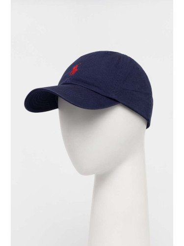Памучна шапка с козирка Polo Ralph Lauren с апликация 710548524