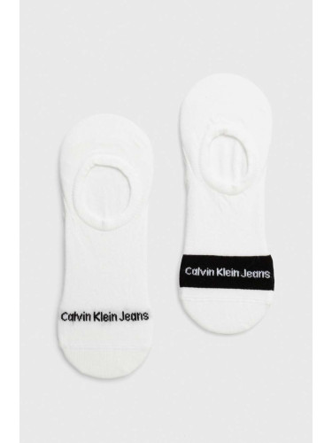 Чорапи Calvin Klein Jeans (2 броя) в бяло 701227459