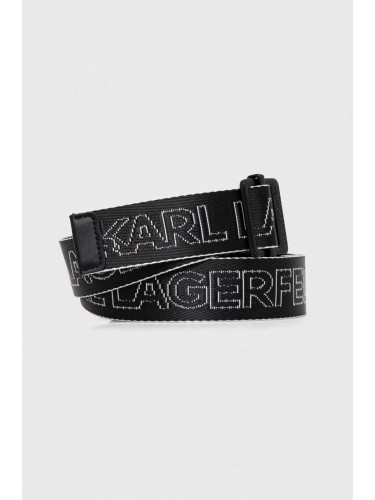 Колан Karl Lagerfeld Jeans дамски в черно