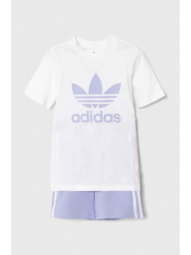 Детски комплект adidas Originals в лилаво