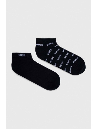 Чорапи BOSS (2 броя) в тъмносиньо 50511426