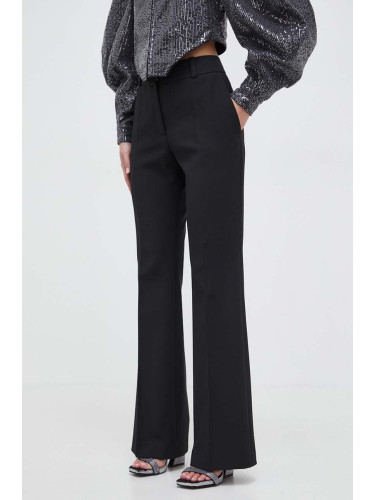 Панталон HUGO в черно с разкроени краища, висока талия 50482091