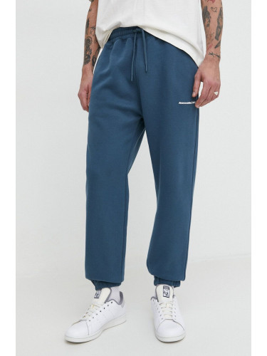 Спортен панталон Abercrombie & Fitch в синьо с изчистен дизайн