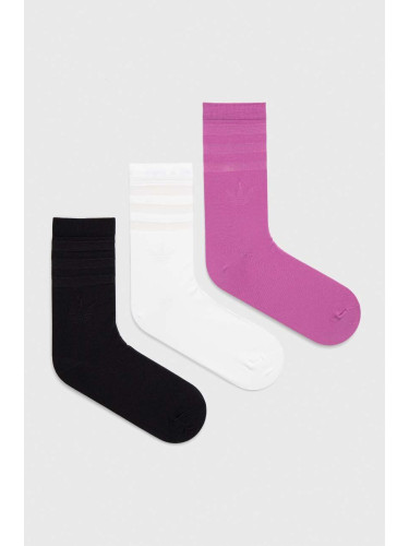 Чорапи adidas Originals (3 броя)  3-pack в черно IT7396