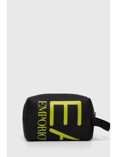 Козметична чанта EA7 Emporio Armani в черно
