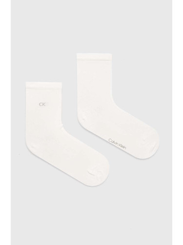 Чорапи Calvin Klein (2 броя) в бяло 701227462