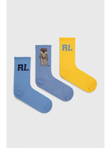 Чорапи Polo Ralph Lauren (3 броя) в синьо 455942355