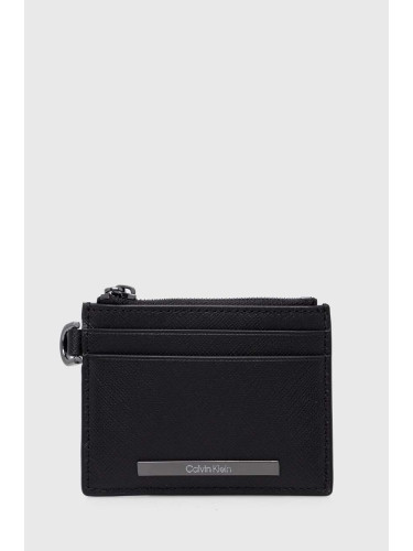 Кожен портфейл Calvin Klein мъжки в черно K50K511670