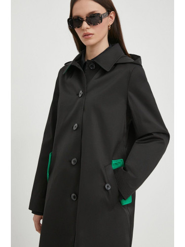 Палто Lauren Ralph в черно преходен модел 297936855