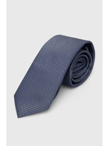 Копринена вратовръзка HUGO в синьо 50514589