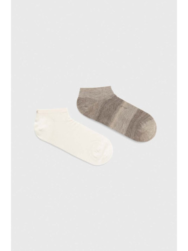 Чорапи Calvin Klein (2 броя) в бежово 701226646