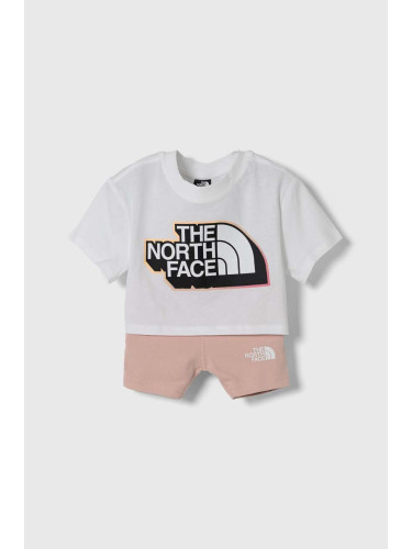 Детски комплект The North Face SUMMER SET в розово